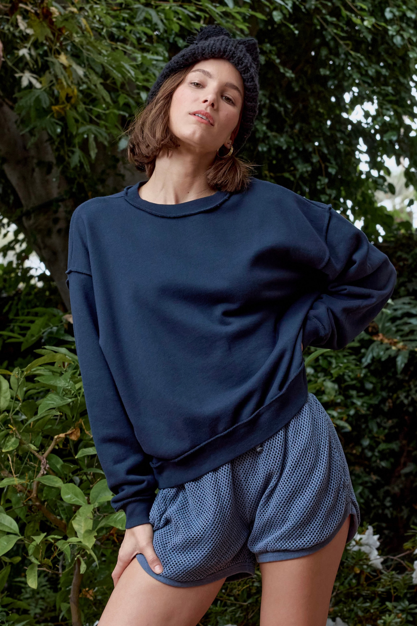 Women's Boxy Loop Terry Sweatshirt – Eclipse – NSF Clothing