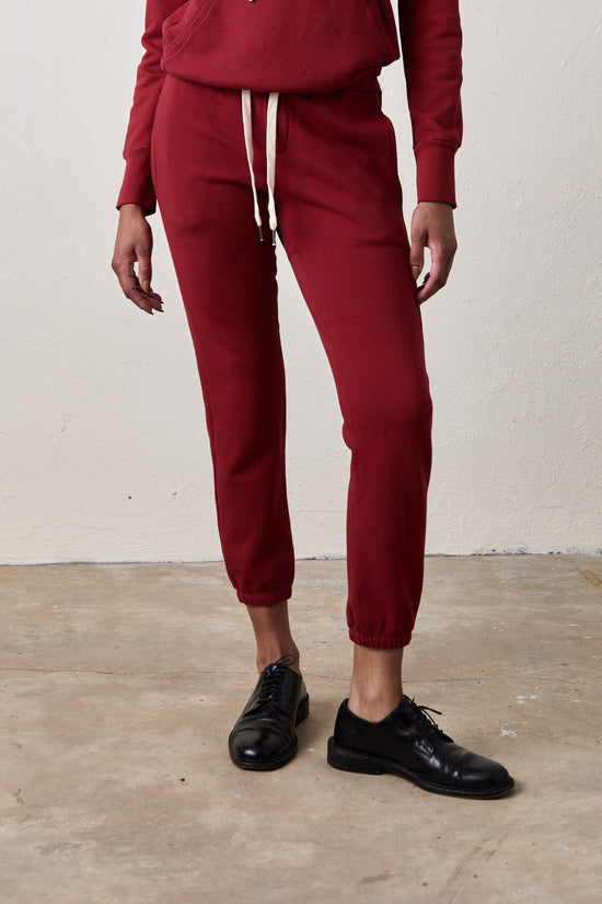 SAYDE SWEATS / DEEP RED