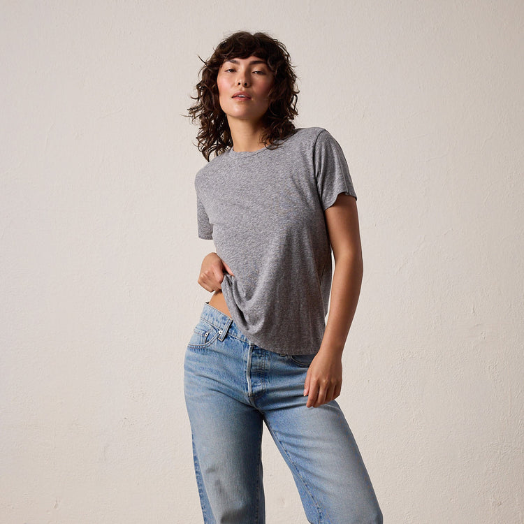 Introducing the Billy: Relaxed Fine Jersey Crewneck Tee
