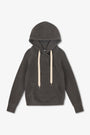 LISSE FITTED LOOP TERRY HOODY / FADED BLACK