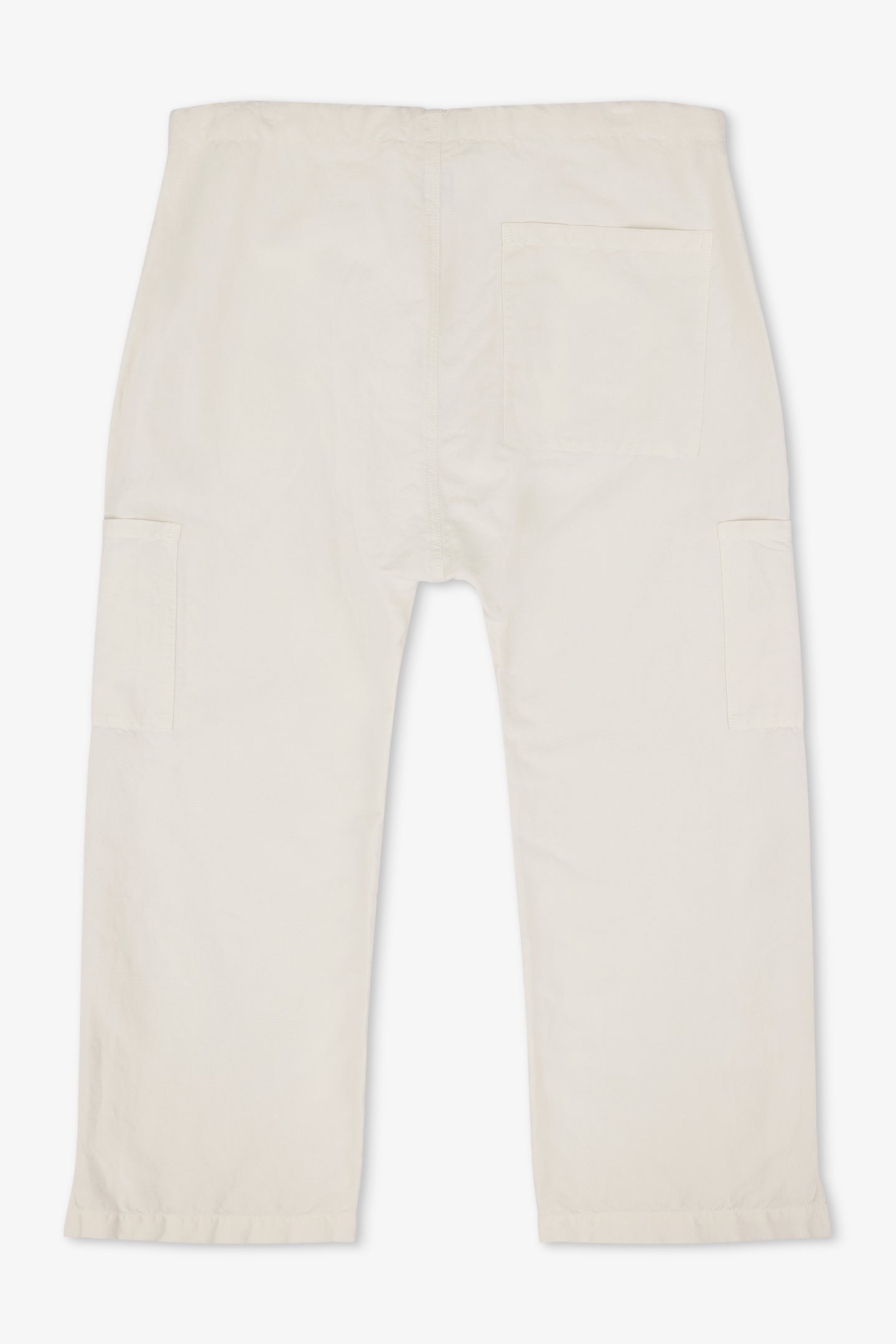 CARLSON DROP RISE TIE PANT / IVORY