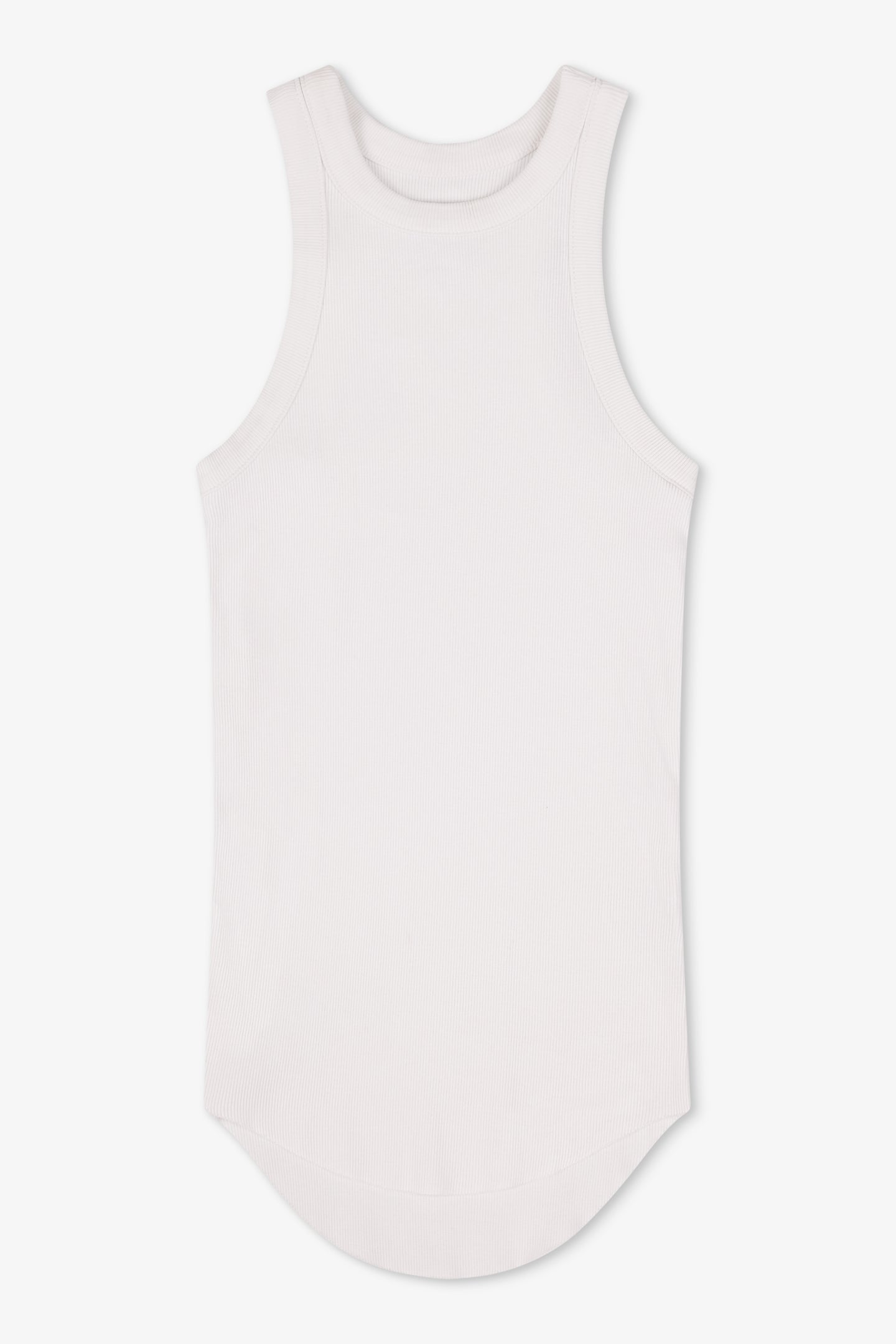 ALEXA FITTED RIB TANK / SOFT WHITE