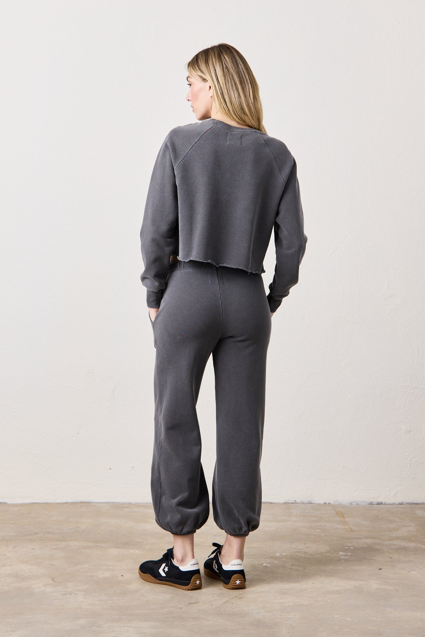 SHANE BILLOW LOOP TERRY SWEATPANT / FADED BLACK