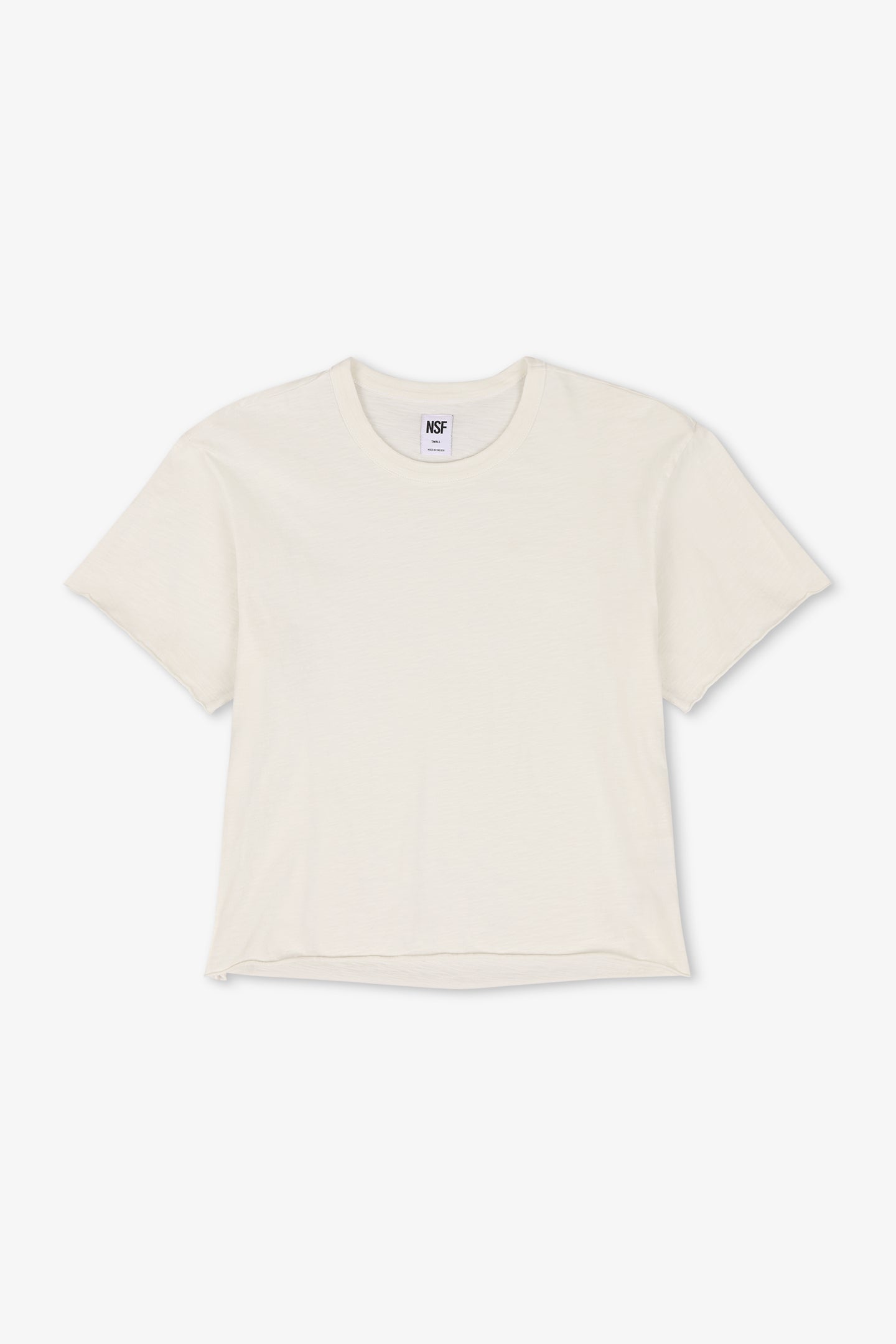 HARPER BOXY SLUB JERSEY TEE / SOFT WHITE