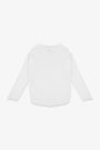 BROCK RAGLAN CREW TEE / SOFT WHITE