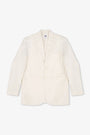 LAWRENCE OVERSIZE LINEN COTTON BLAZER / IVORY