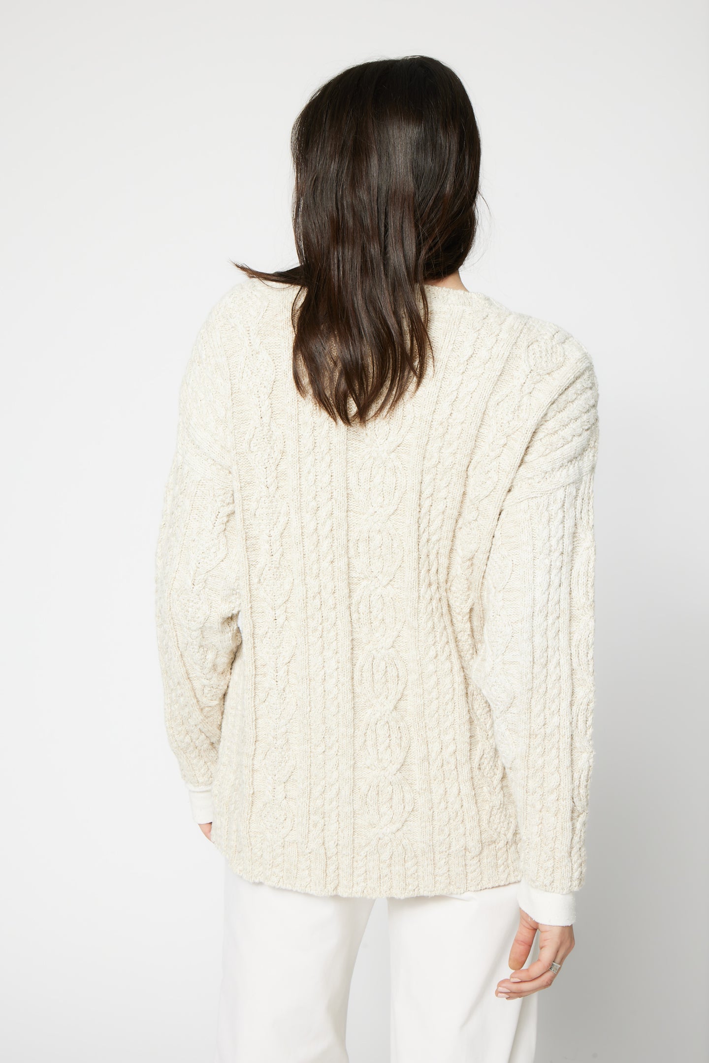 SRPLS 90S ERA CABLE SWEATER / OATMEAL