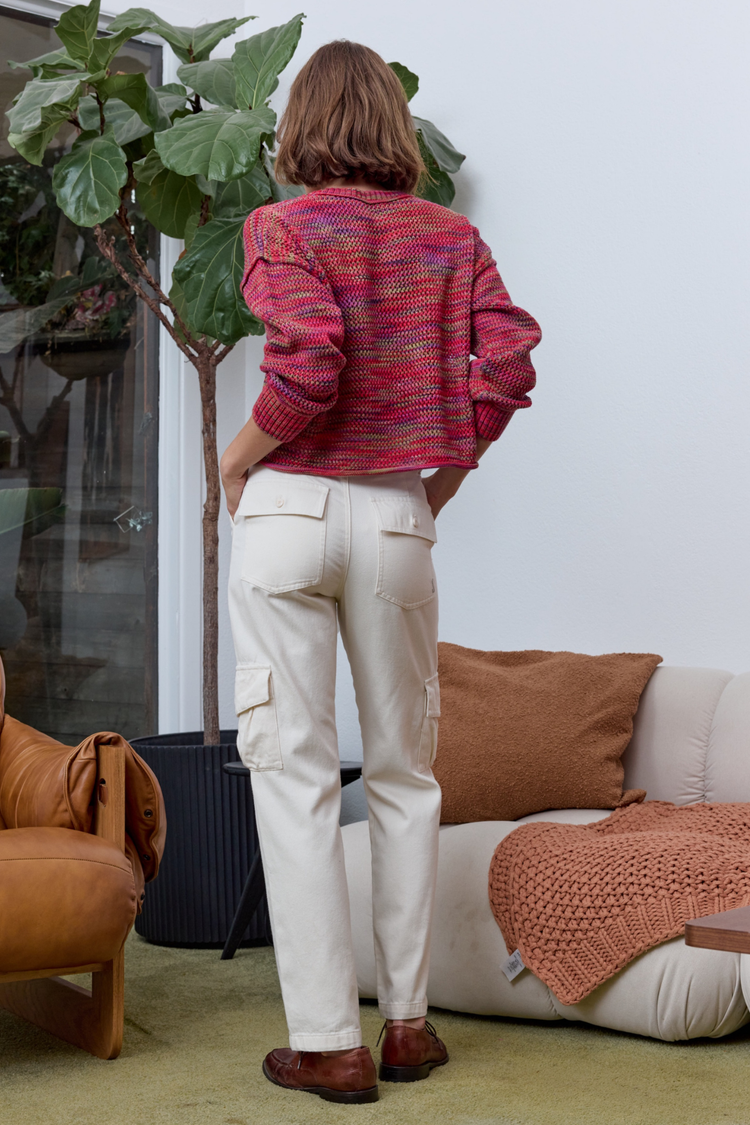 NSF Hawk Straight Leg Twill Cargo Pant - Ivory