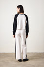 RILEY FRENCH TERRY SPORT PANT / IVORY/BLACK