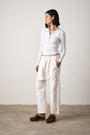 SHAILEY PAPERBAG WAIST PANT / IVORY