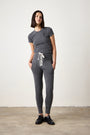 MAREN FOOTBALL TIE SWEATPANT / FADED BLACK