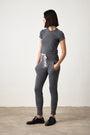 MAREN CORSET LOOP TERRY SWEATPANT / FADED BLACK