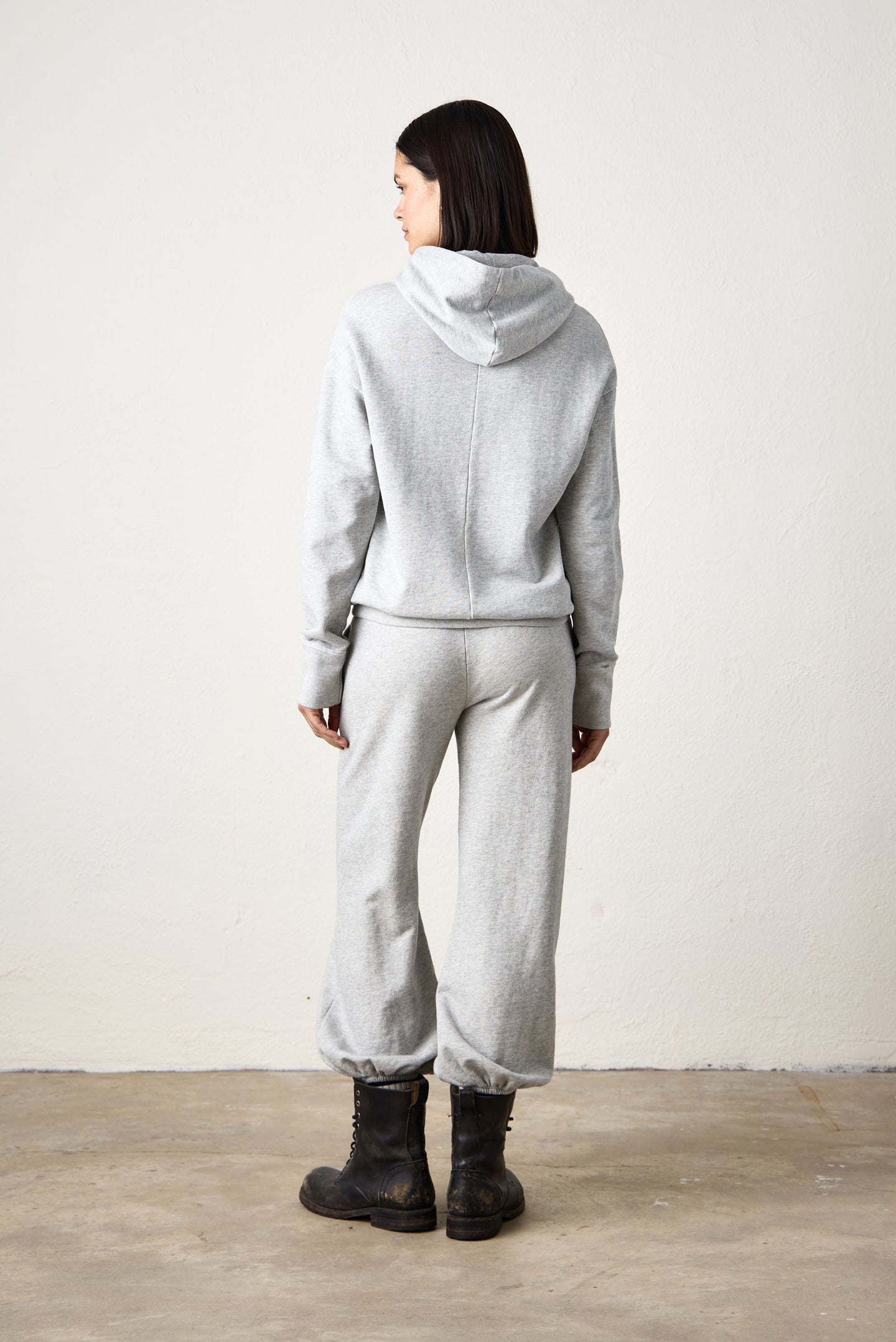 ELLIS FRENCH TERRY HOODY / HEATHER GREY