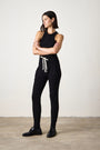 MAREN FOOTBALL TIE SWEATPANT / BLACK