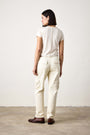 HAWK STRAIGHT LEG TWILL CARGO PANT  / IVORY