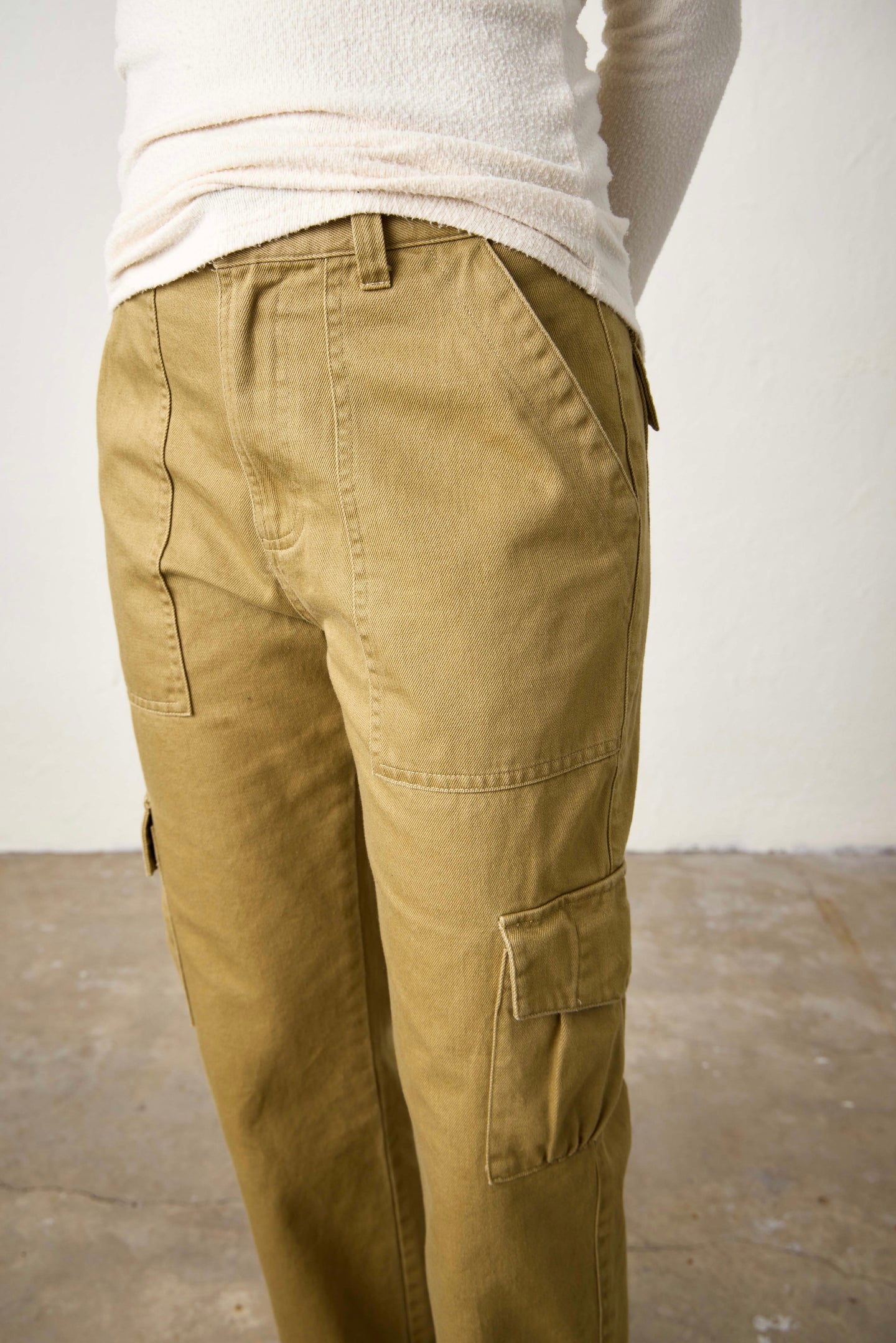 HAWK STRAIGHT LEG TWILL CARGO PANT  / TAN