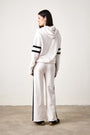 RILEY FRENCH TERRY SPORT PANT / IVORY/BLACK