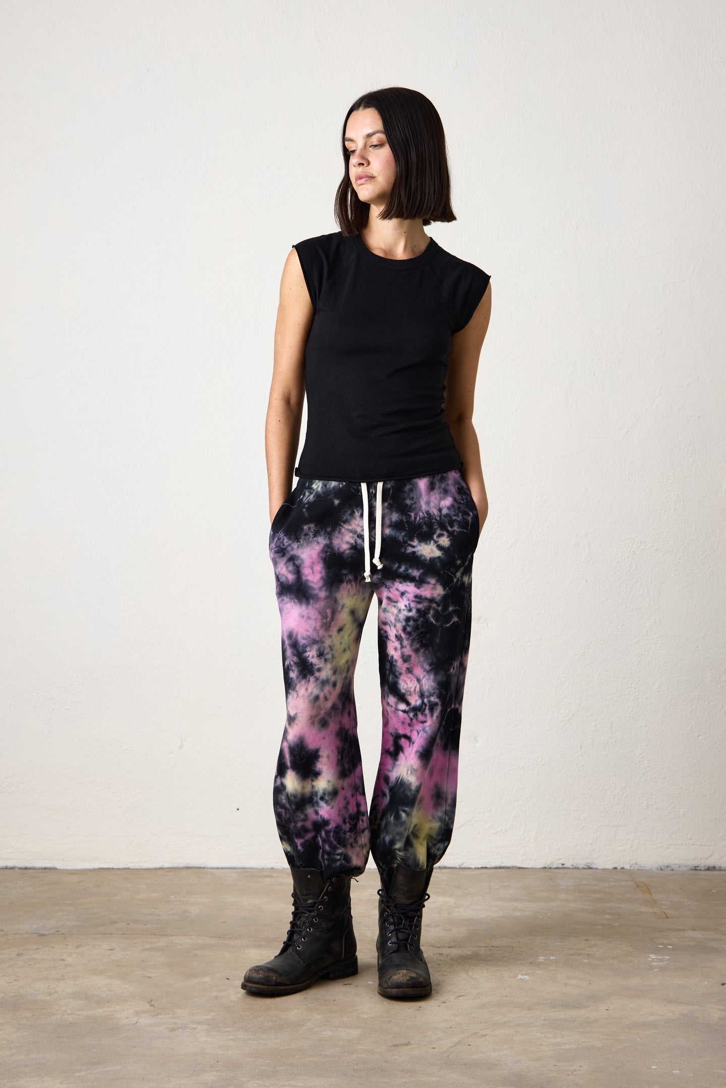 SHANE BILLOW TIE DYE TERRY SWEATPANT / GALAXY TIE DYE