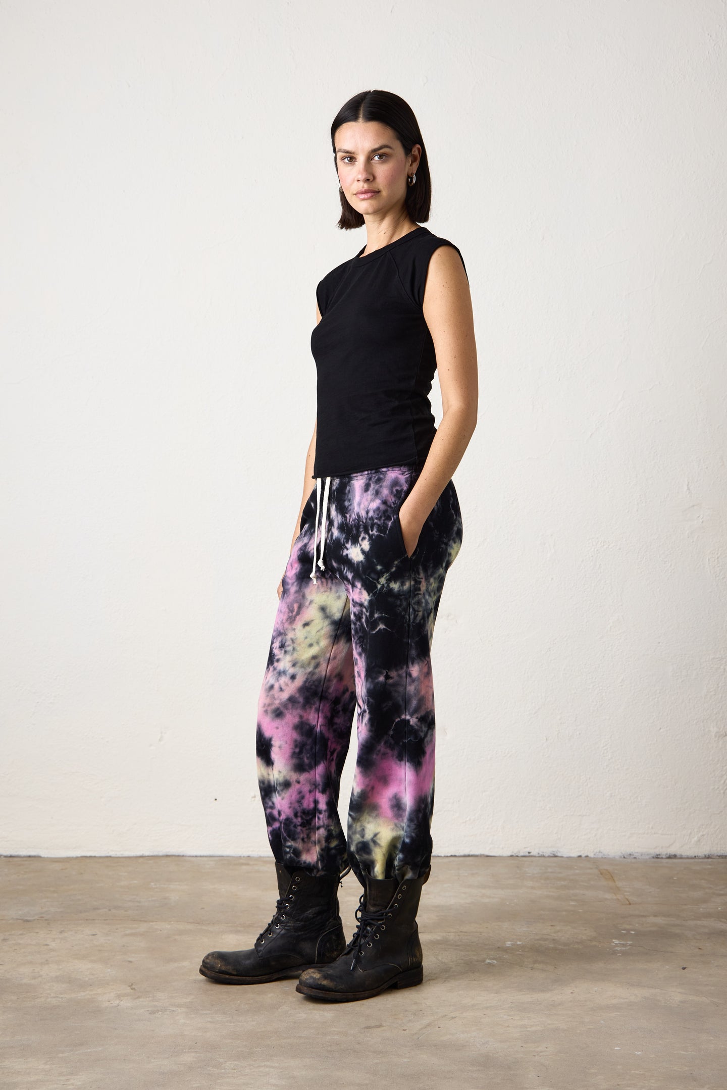 SHANE BILLOW FRENCH TERRY SWEATPANT / GALAXY TIE DYE