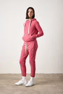 LISSE SLIM FRENCH TERRY HOODY / CRIMSON