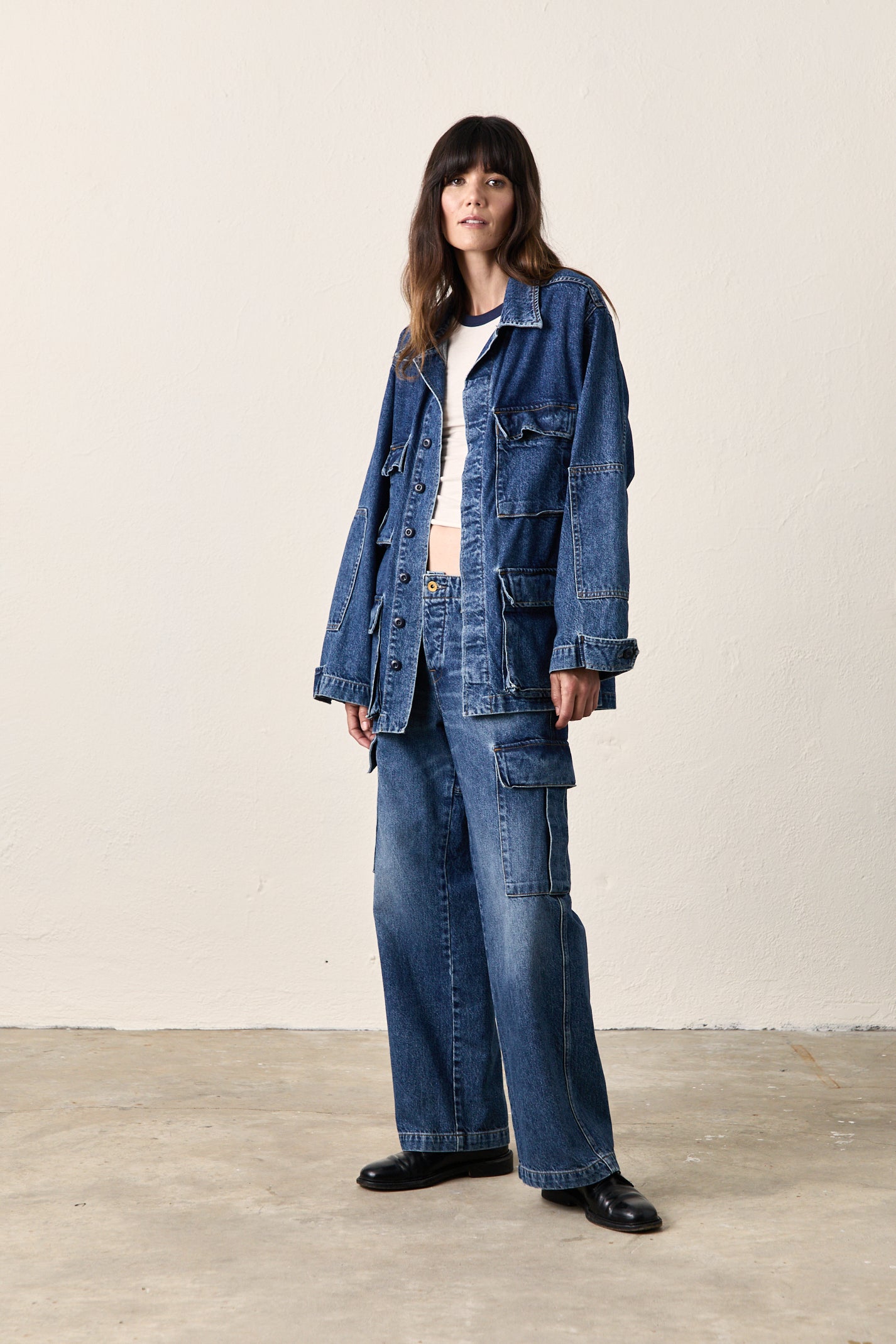 ROMEO OVERSIZED DENIM JACKET / BARNES WASH – NSF Clothing