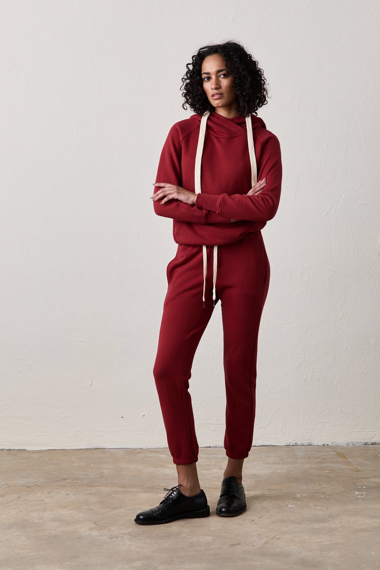 SAYDE SWEATS / DEEP RED