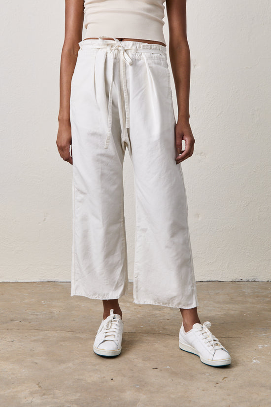 AKARI TIE WAIST PANT / SOFT WHITE