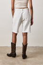 MASE CUTOFF PAINTER SHORTS / SOFT WHITE