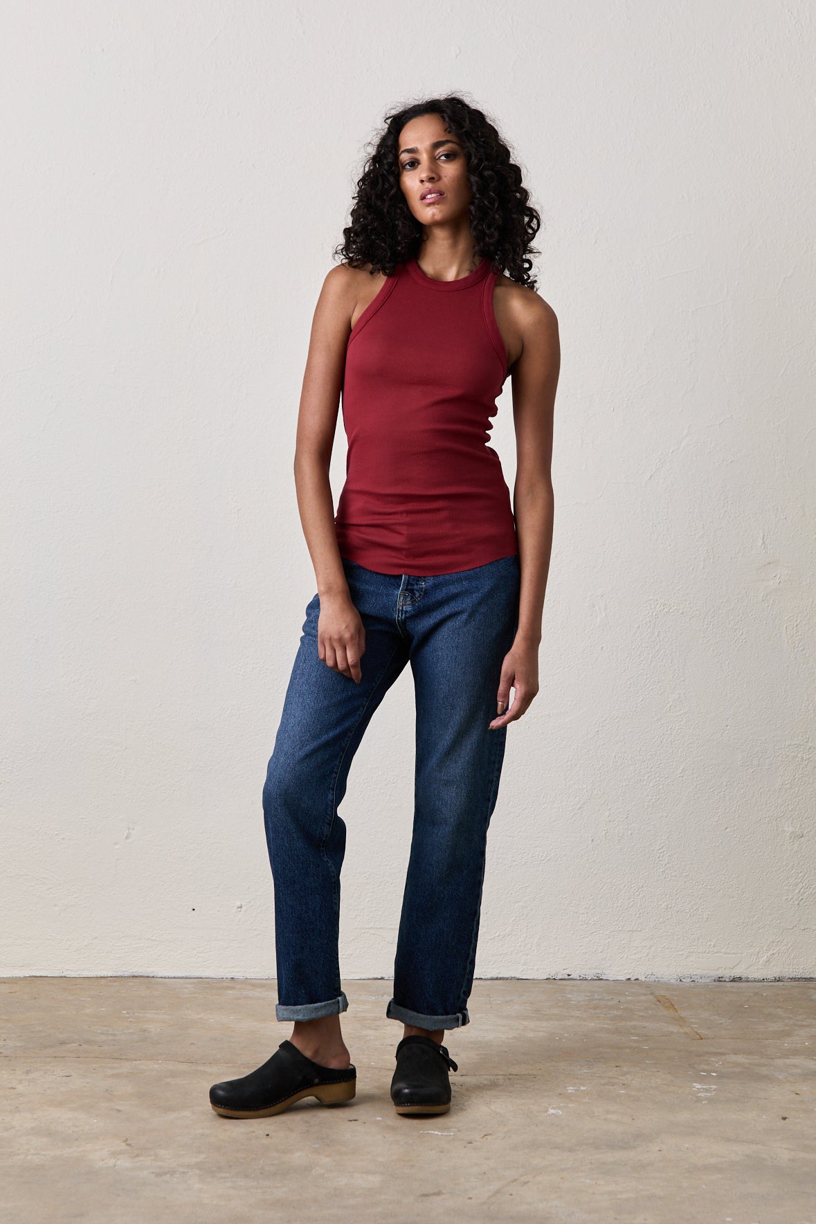 ALEXA RIB TANK / DEEP RED