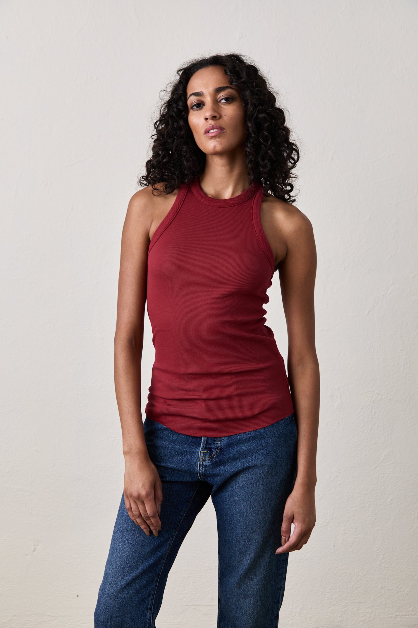 ALEXA RIB TANK / DEEP RED