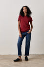 MOORE RELAXED TEE / DEEP RED