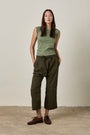 AKARI TIE WAIST PANT / OLIVE