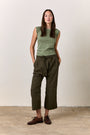 AKARI TIE WAIST PANT / OLIVE