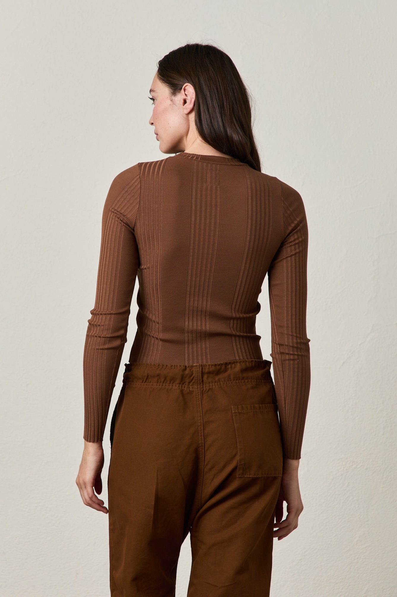 CAMILA RIB TOP / ESPRESSO