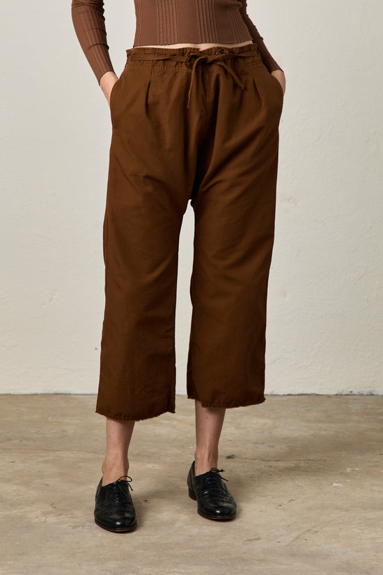 AKARI TIE WAIST PANT / ESPRESSO