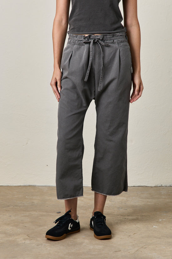 AKARI TIE WAIST PANT / FADED BLACK