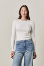 CAMILA RIB TOP / SOFT WHITE