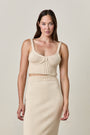 SANDS KNIT BRA / CREAM