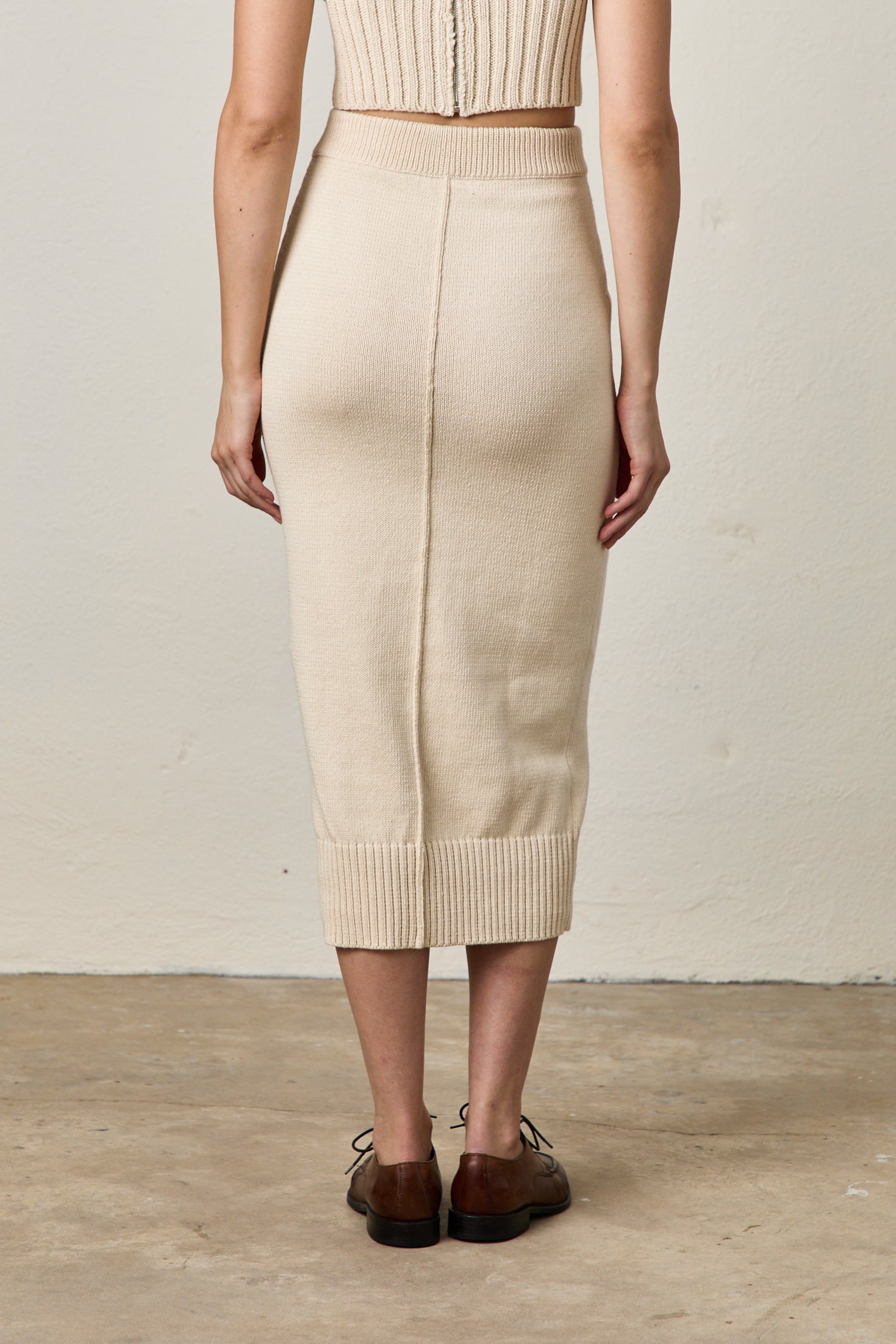 MARIE KNIT SKIRT / CREAM