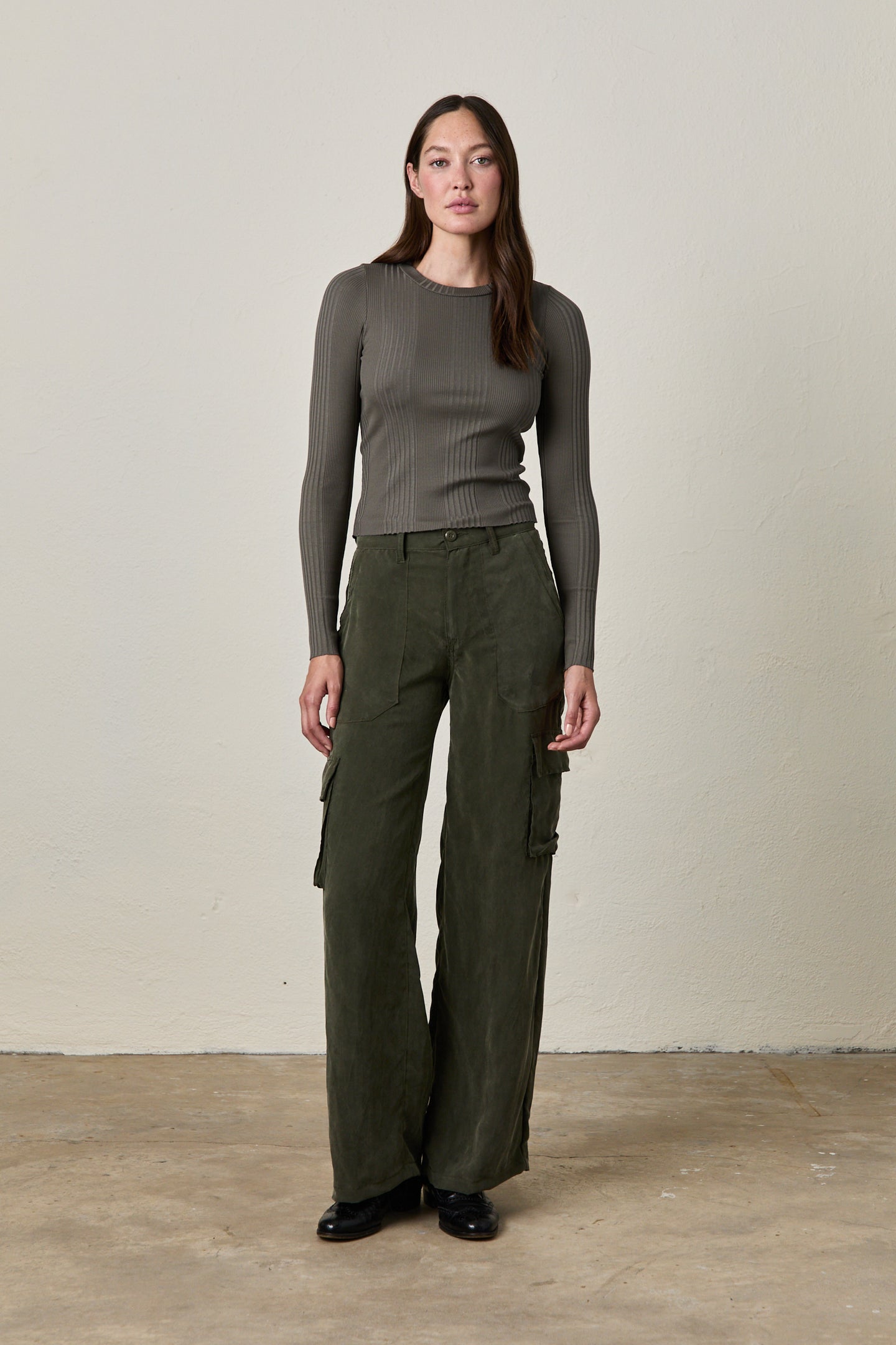 ZOEY CARGO PANTS / OLIVE