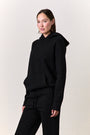 ELLIS RELAXED PULLOVER HOODY / BLACK