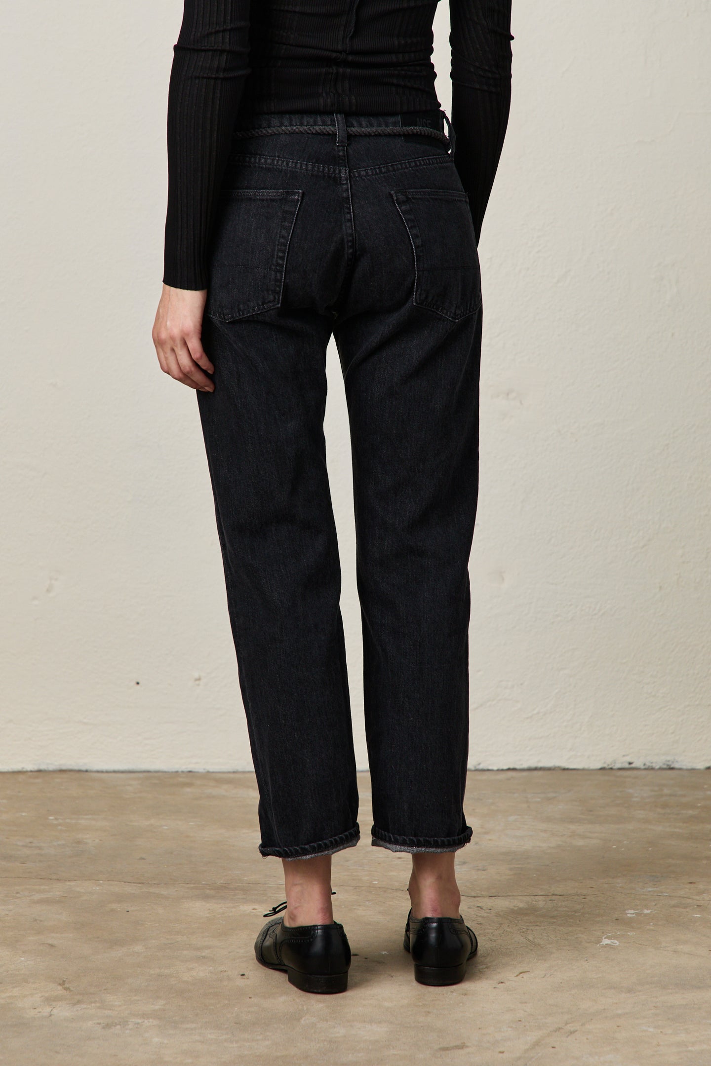 OWEN SLOUCHY STRAIGHT JEAN / NOIR WASH