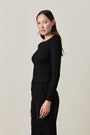 CAMILA RIB TOP / BLACK