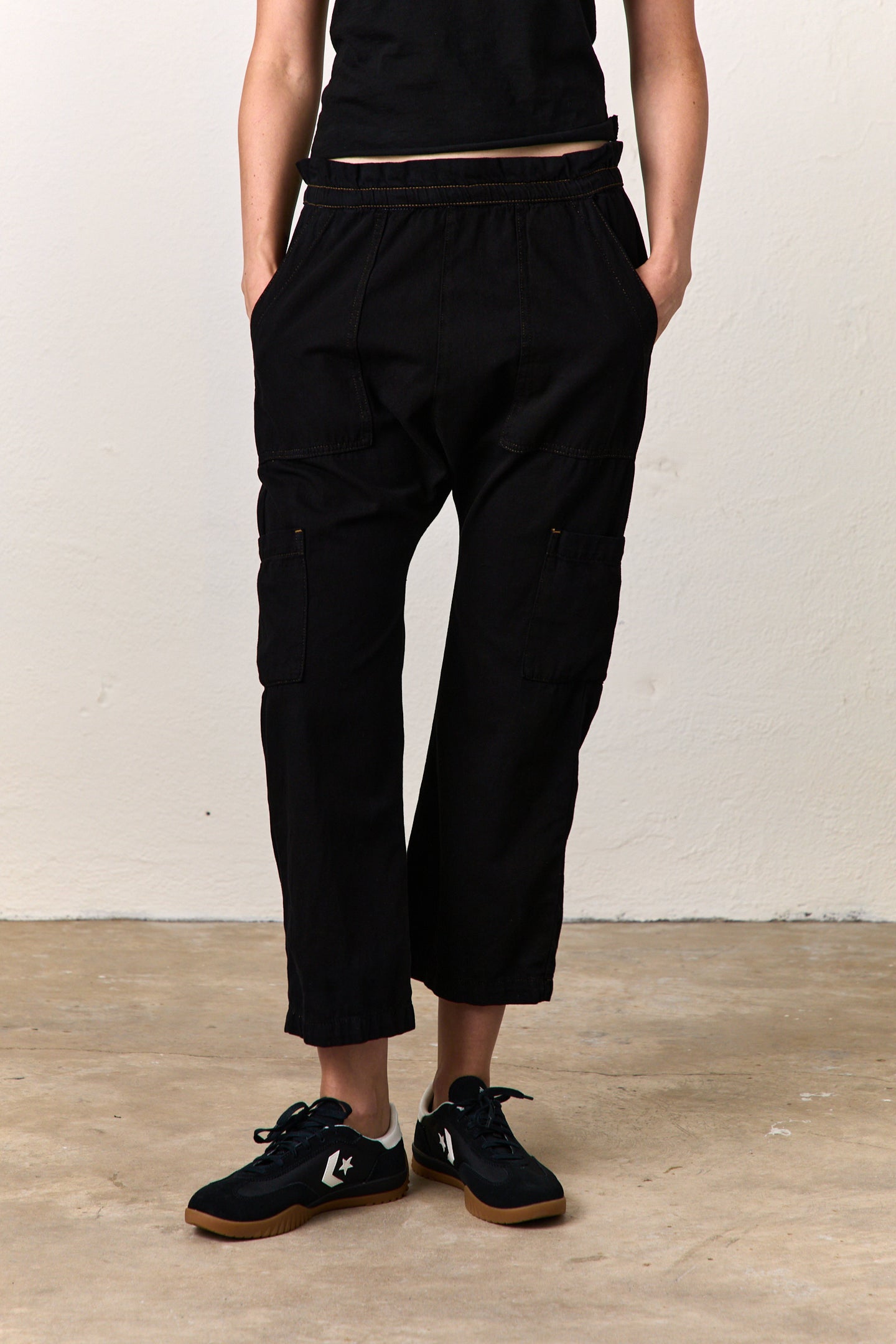 SHAILEY PANT / OVER DYE BLACK