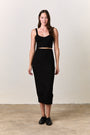 MARIE KNIT SKIRT / BLACK