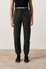 ISABELLA HIGH WAIST STRAIGHT LEG SWEATPANT / DARK OLIVE