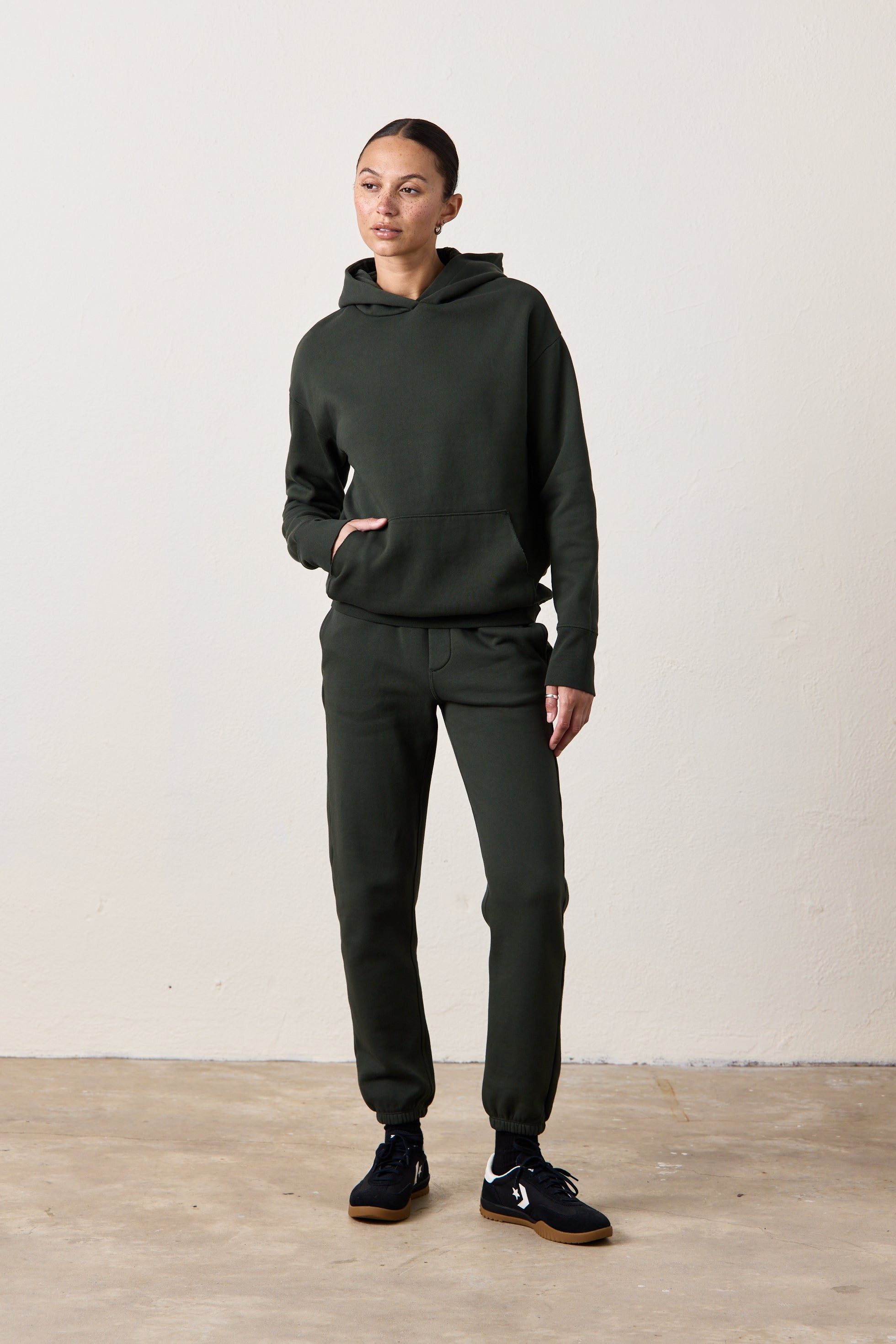 ISABELLA HW STRAIGHT SWEATS / DARK OLIVE – NSF Clothing