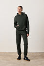 ISABELLA HIGH WAIST STRAIGHT LEG SWEATPANT / DARK OLIVE