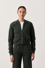 FOX ZIP FRONT BOMBER / DARK OLIVE