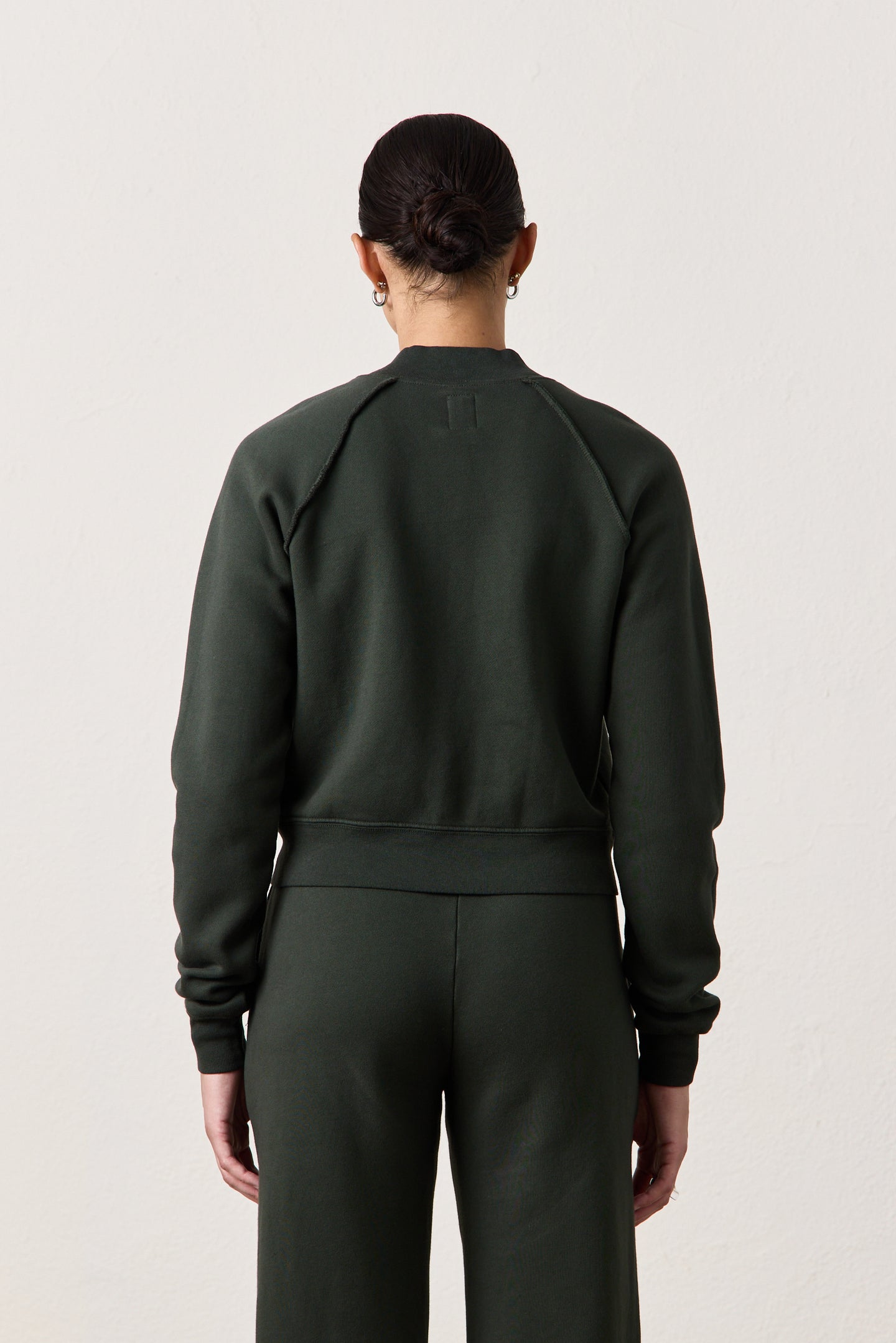 FOX ZIP FRONT BOMBER / DARK OLIVE